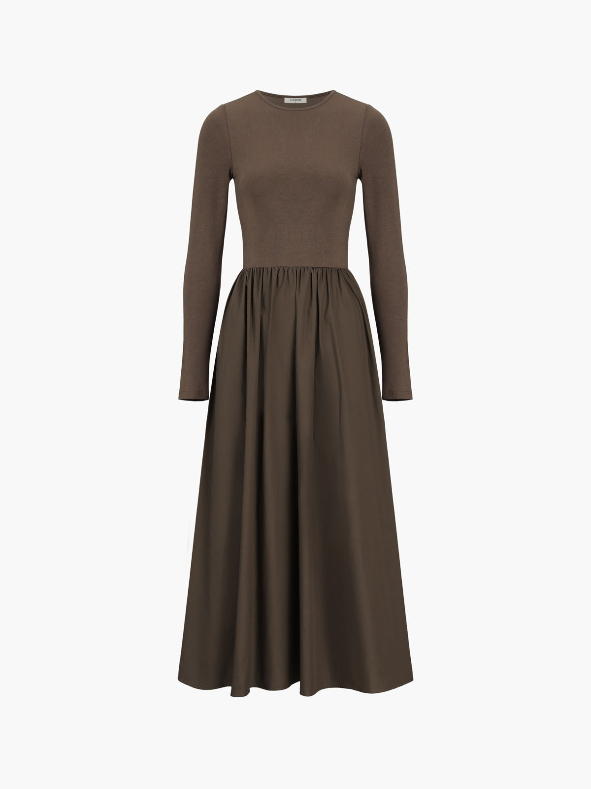 Leisure Pockets Long Sleeve Long Dress