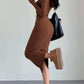 Drop Shoulder Drawstring Hooded Dress