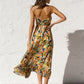 Multi Color Print Cami Midi Dress