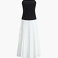 Sleeveless Pleated Long Dress