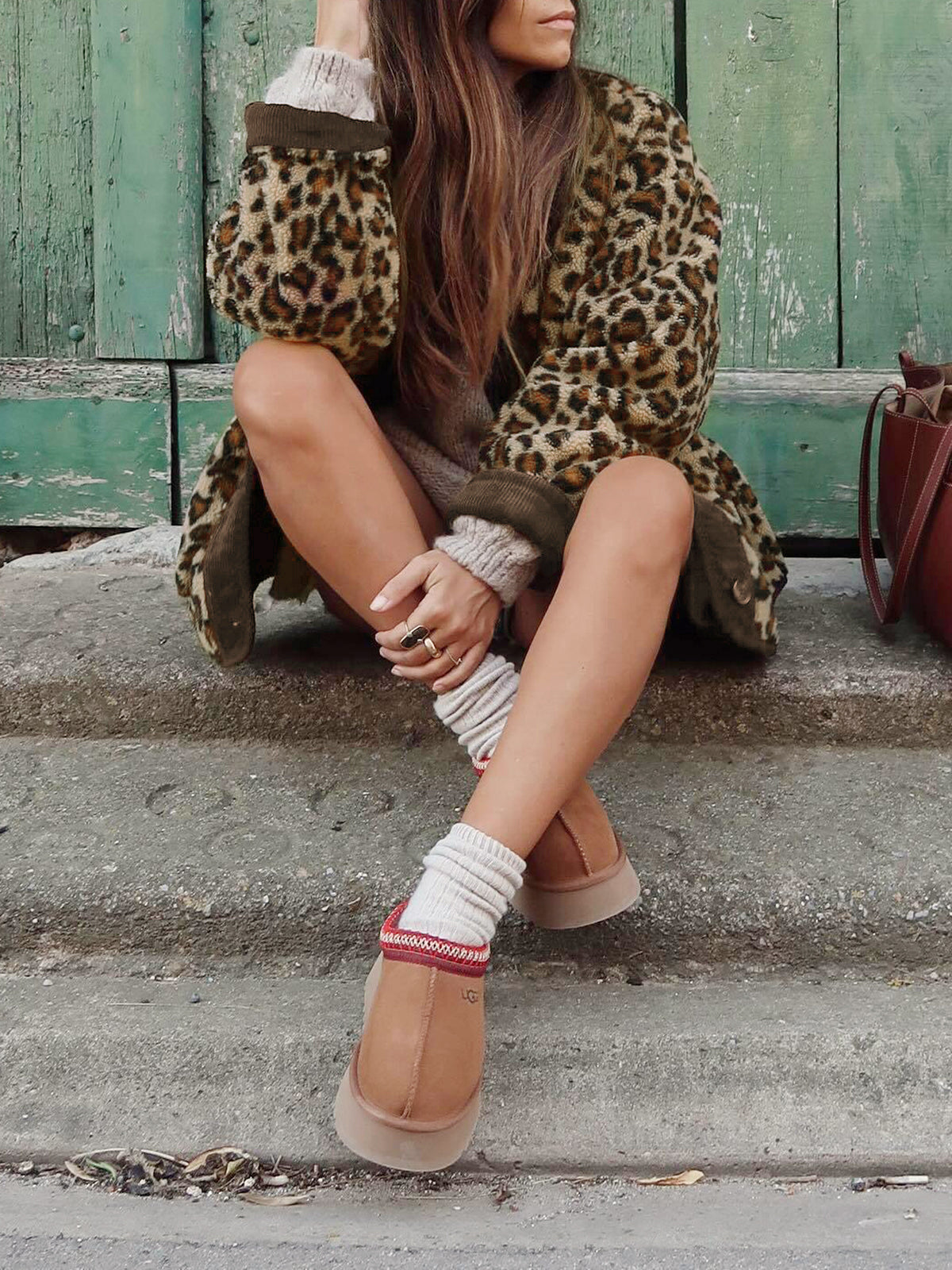 Leopard Printed Winter Coat