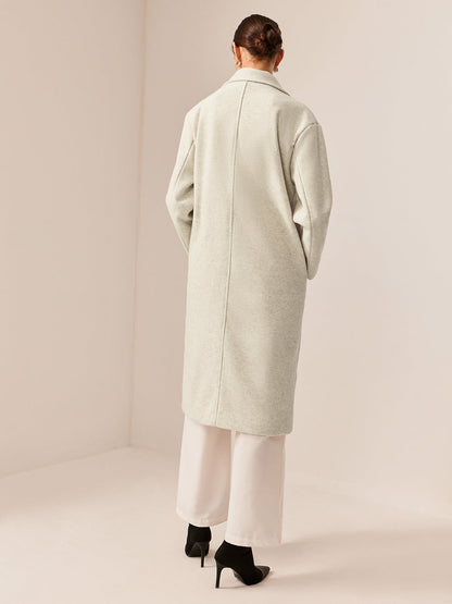 Elegant Tweed Long Coat