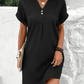 Emilia™ | Stylish belly-covering V-neck dress