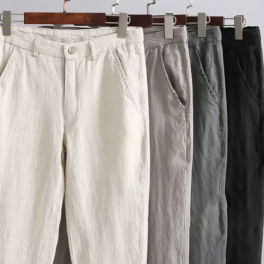 Charles Morrison Mykonos Linen Cotton Trousers