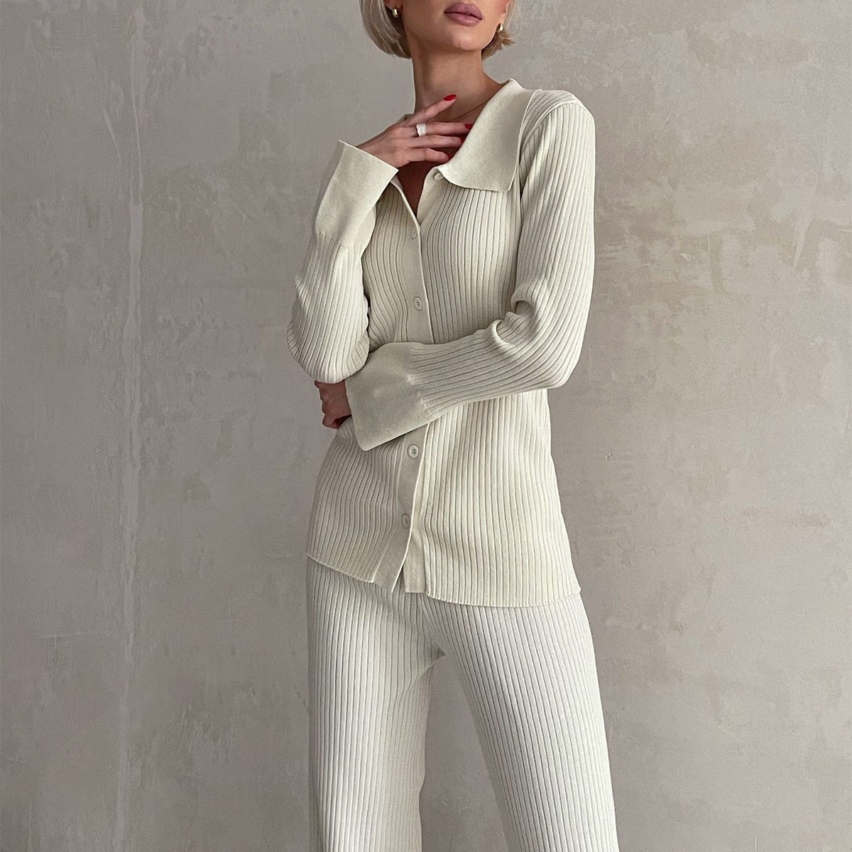 CityGlam 2 Piece Knit Set by Emie Daly