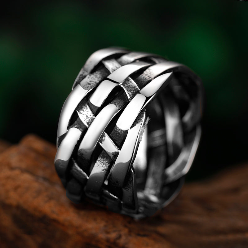 Delicate Woven Whispers Ring