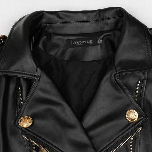 Emie-Daly Queen Faux Leather Jacket