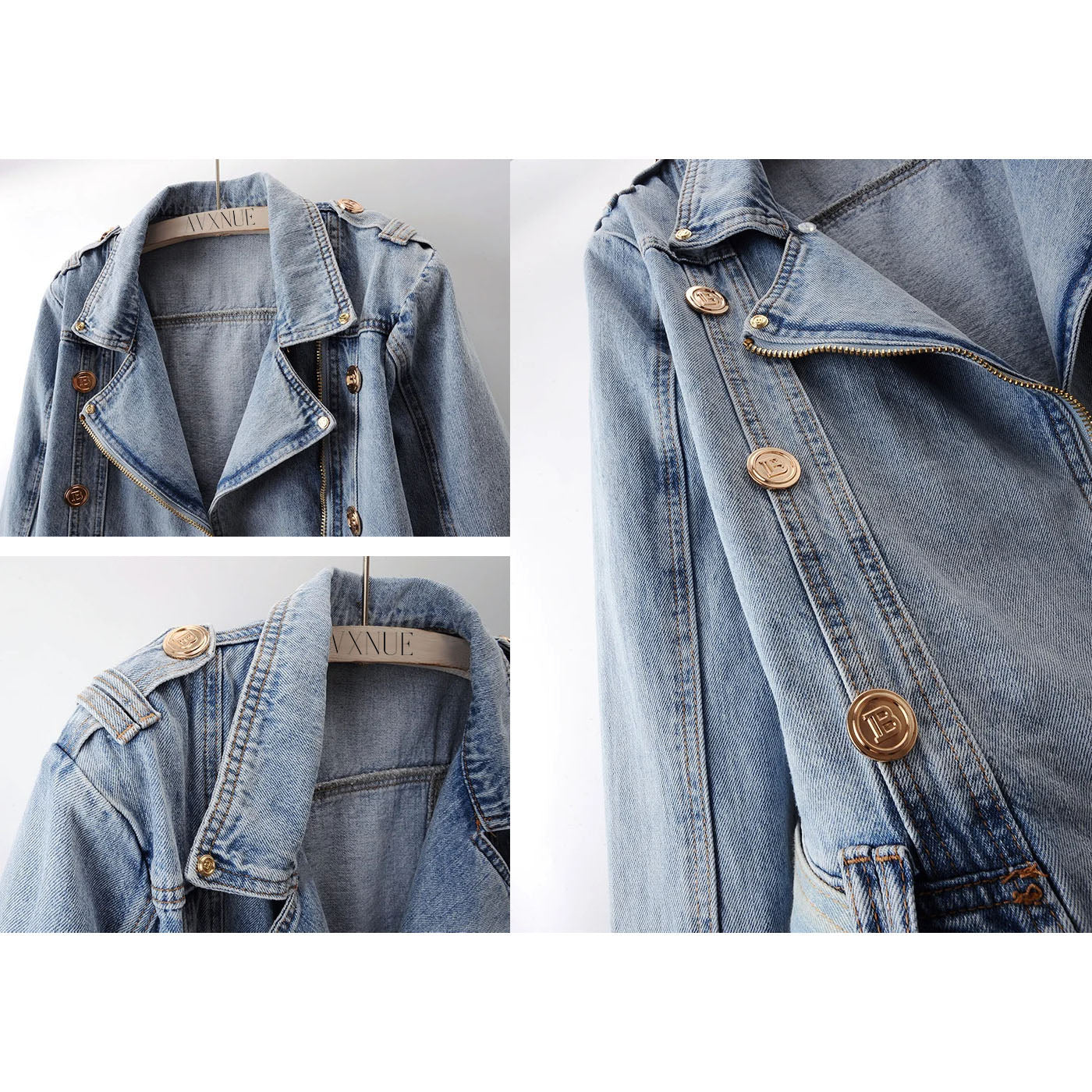 Emie Daly Cropped Denim Jacket