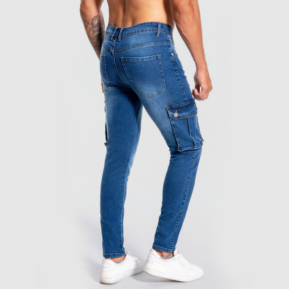 Enzo Slim Fit Multi Pocket Jeans