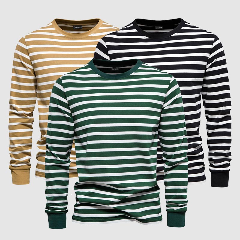 Frank Hardy Premium Striped Cotton Sweatshirt