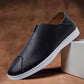 Genuine Leather Slip On Oxfords