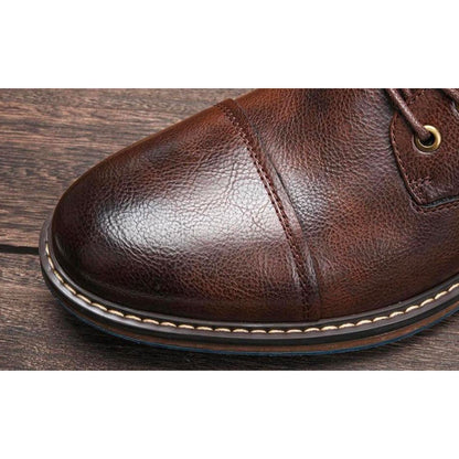 Aaron | Handmade premium leather Oxford boots