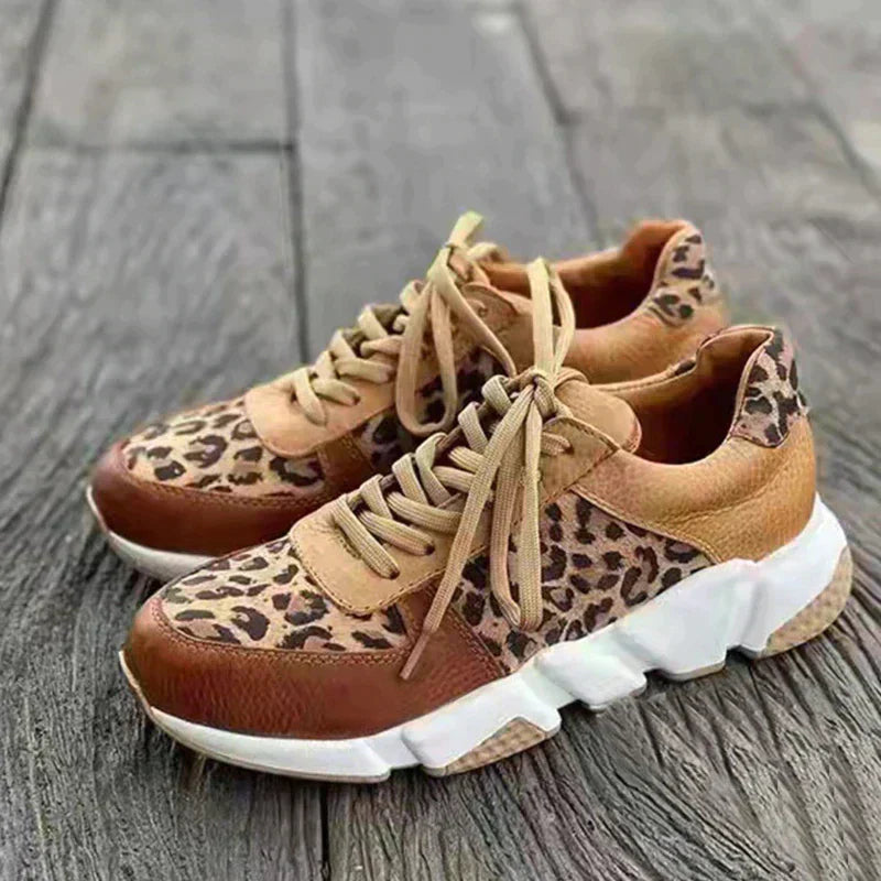 Crissa | Comfy Leopard Sneakers