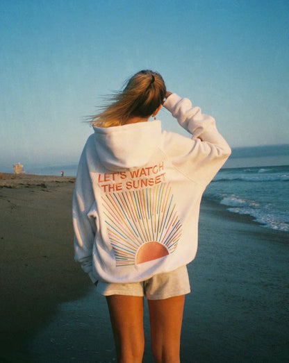 Katie -  Stylish Hoodie "Lets watch the sunset"