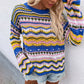 Colourful Striped Knit Sweater