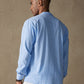 Linen V-neck Beach Long-sleeved Shirt