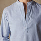 Cotton Linen Stripe Long Sleeve Shirts