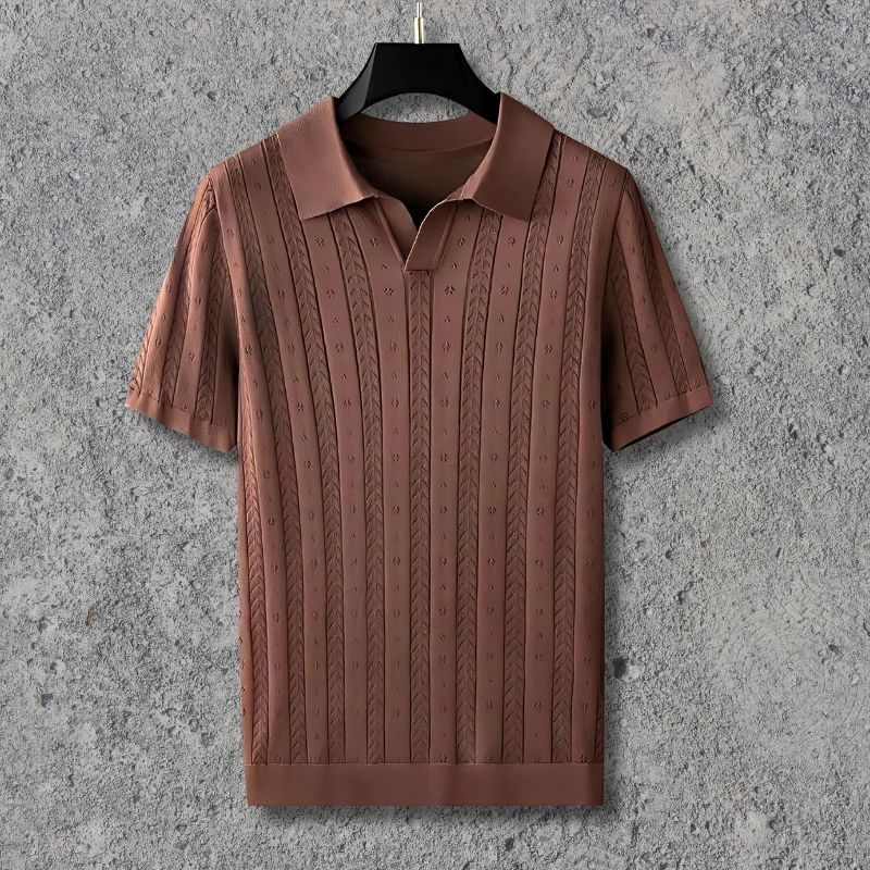 LuxeVibe V-Neck Polo