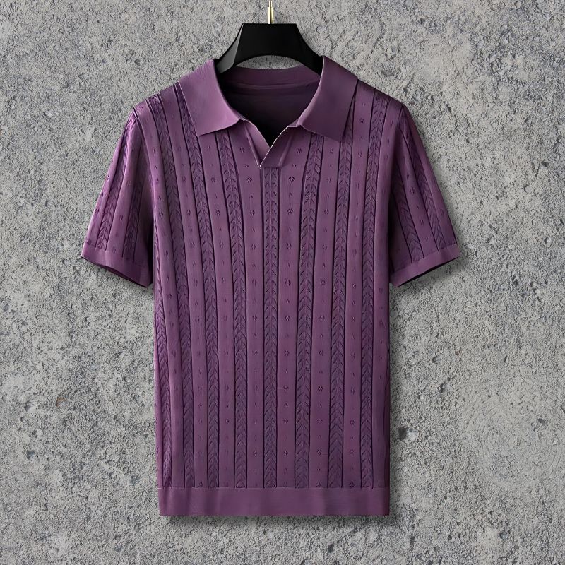 LuxeVibe V-Neck Polo