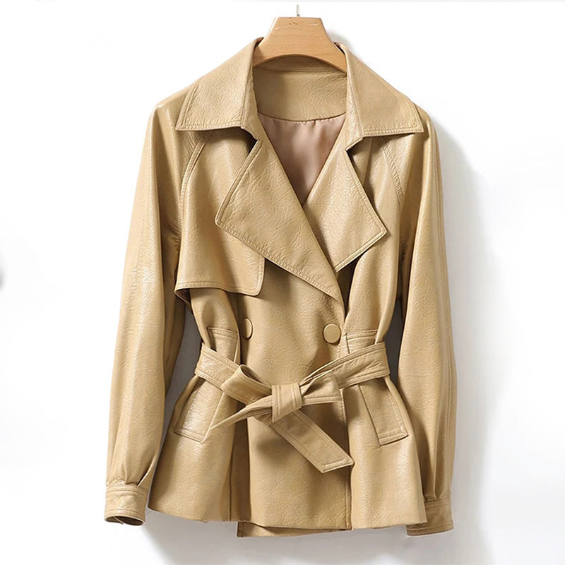 Malin-Tassou Genuine Leather Coat