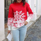 Snowflake Jacquard Christmas Sweater