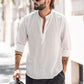 GIORGIO-SANTUCCI™ BREEZY LINEN SHIRT