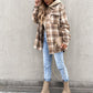 Casual Plaid Hooded Coat