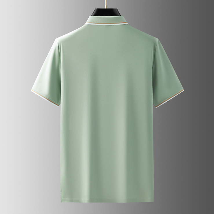 VINCÉNZIO PRESTIGE SILK POLO SHIRT