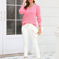 Casual Solid Colour Knit Sweater