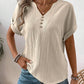 V-neck Batwing Sleeve Blouse