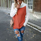 Casual Contrast Colour Sweater