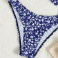 Floral Navy Blue Bikini