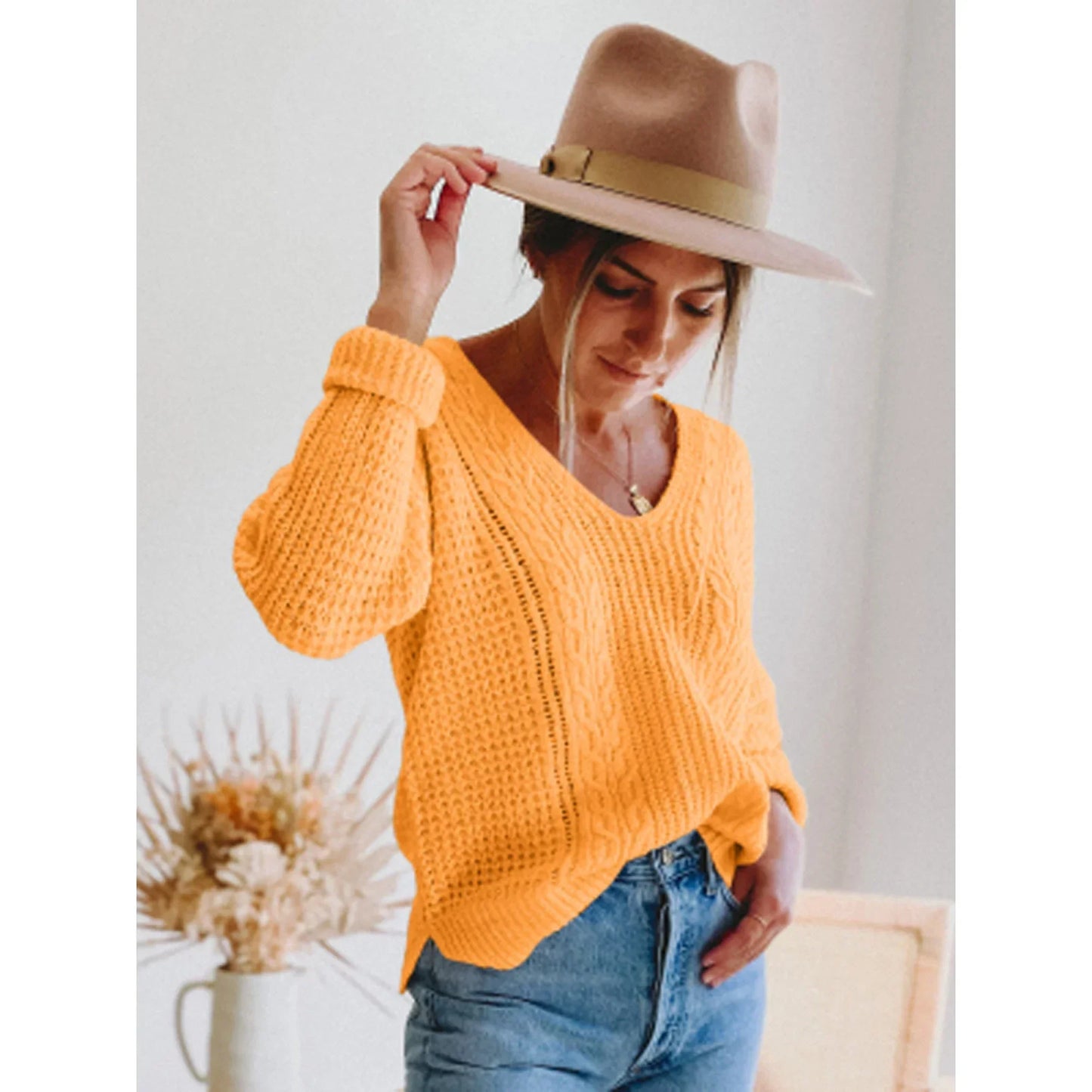 Cara Hollow Sweater Top