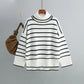 Belle Striped Turtleneck Pullover