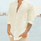 Long Sleeve Linen Style Shirt