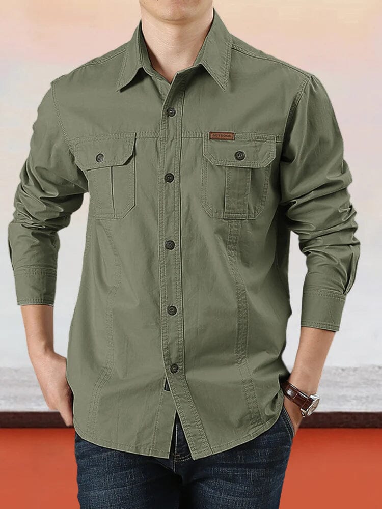 Cotton Solid Color Shirt