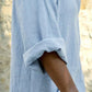 Linen One-Piece Hexagonal Pocket Long Shirt