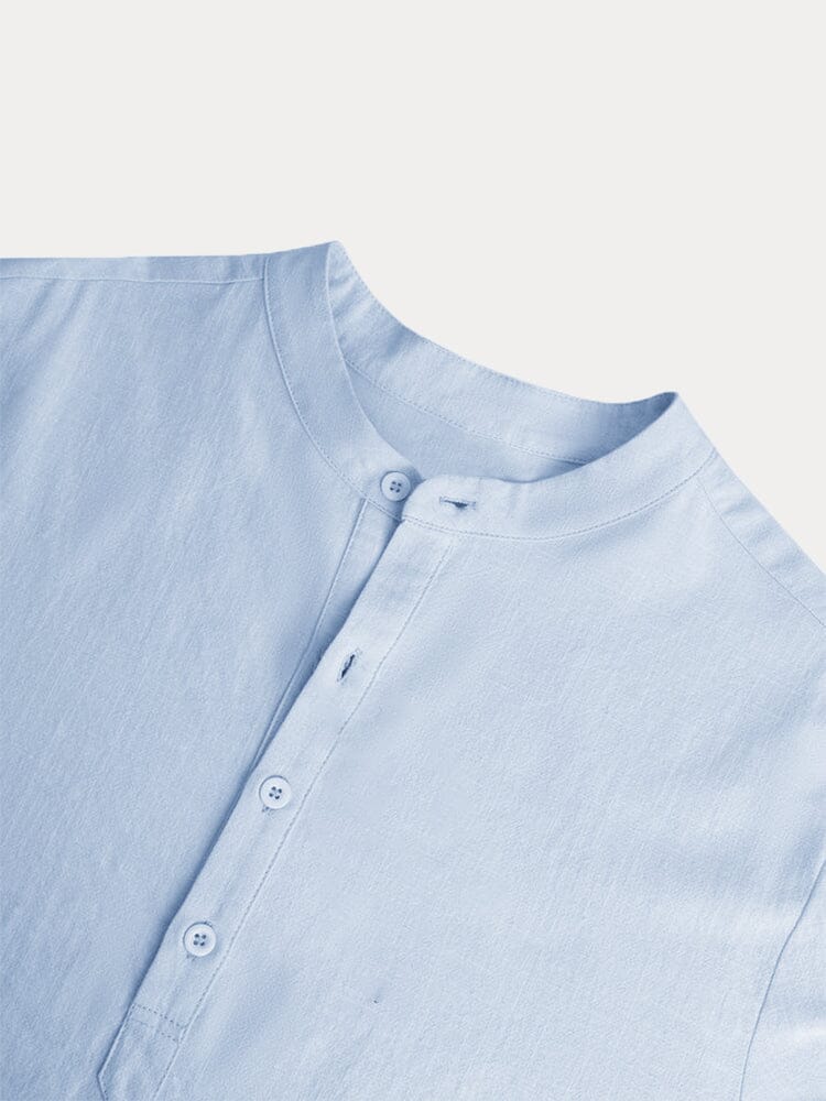 Cotton Linen Casual Long Sleeve Shirt