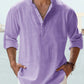 Cotton Linen Casual Long Sleeve Shirt