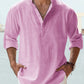 Cotton Linen Casual Long Sleeve Shirt