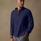 Casual Cotton Linen Solid Color Shirt