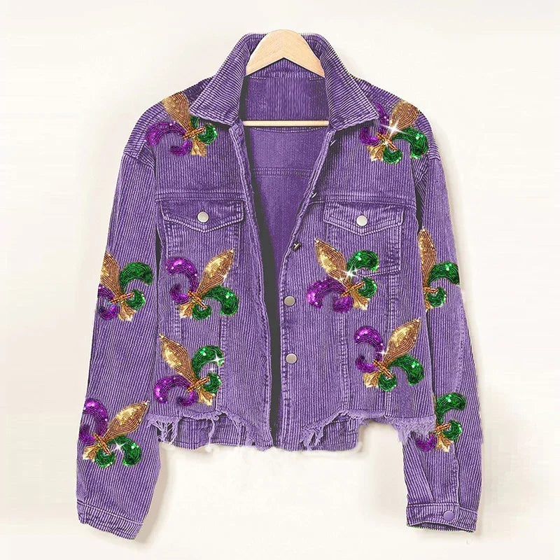 Juliette Corduroy Sequin Jacket