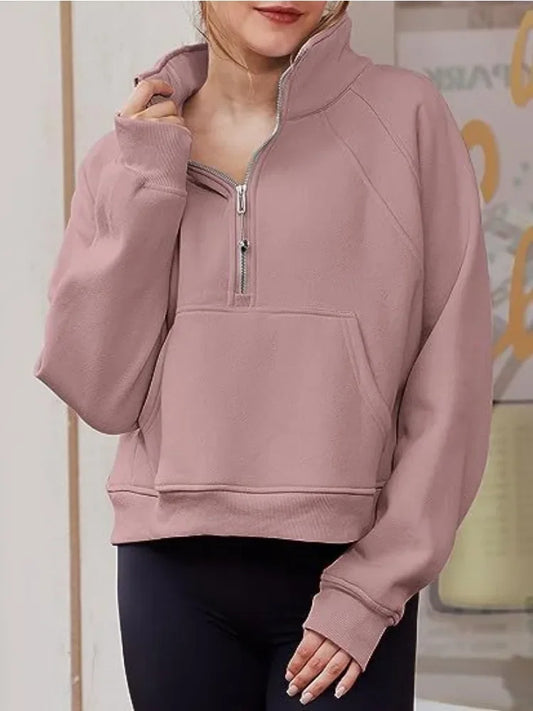 GENEVIE ZIP SWEATER