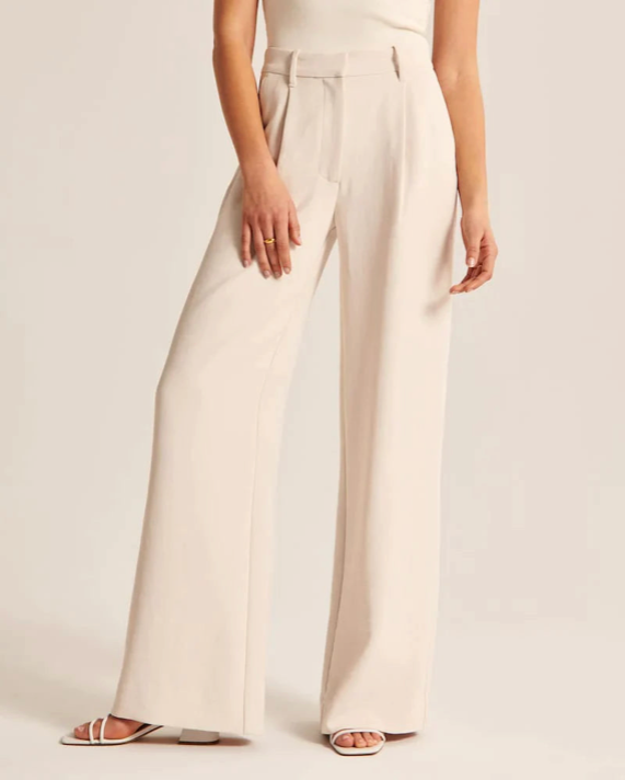 Hannah Wide-Leg Tailored Trousers