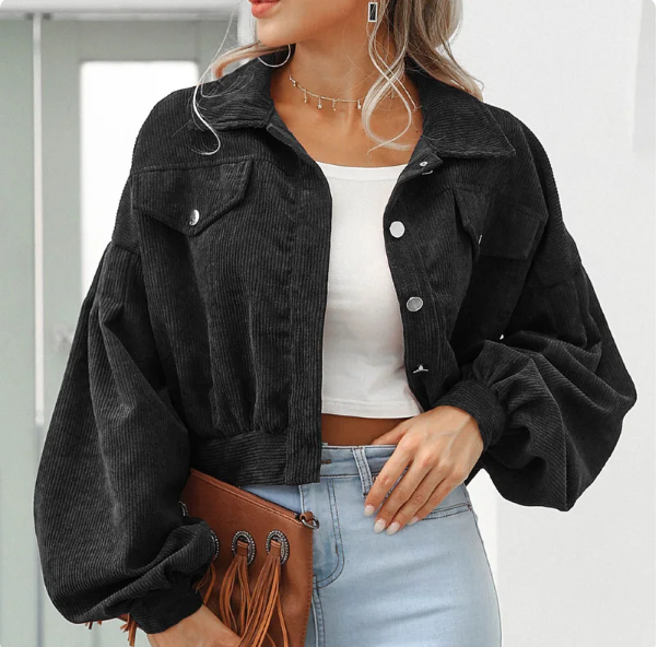 Allie Cropped Bomber Jacket