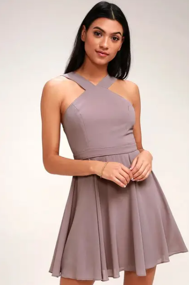 Aubree Halter Dress