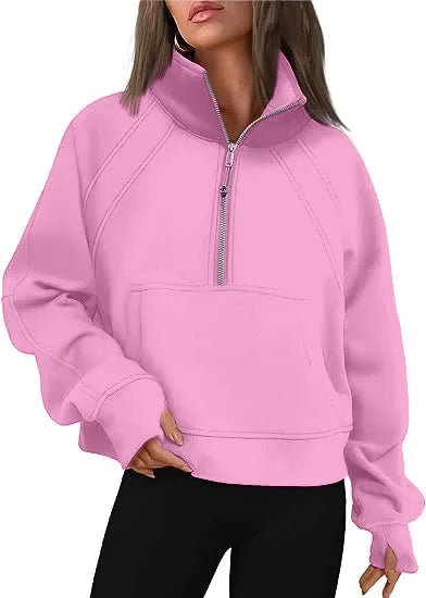 GENEVIE ZIP SWEATER