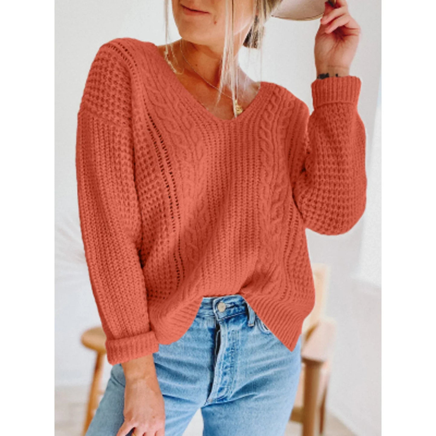 Cara Hollow Sweater Top