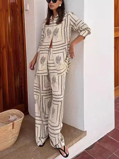 Printed two-piece set