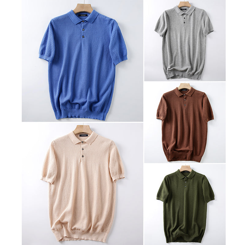 Lugen Knitted Polo Shirt